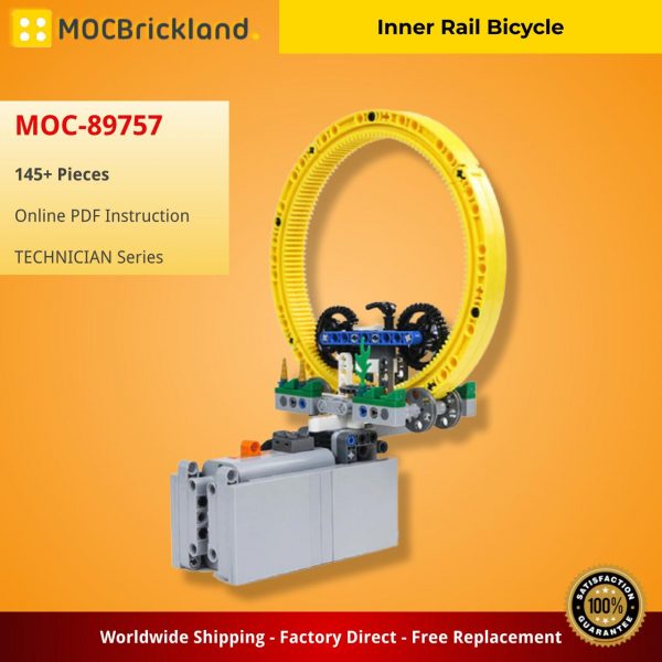 TECHNICIAN MOC 89757 Inner Rail Bicycle MOCBRICKLAND 4