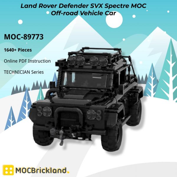 TECHNICIAN MOC 89773 Land Rover Defender SVX Spectre MOC Off road Vehicle Car MOCBRICKLAND 4