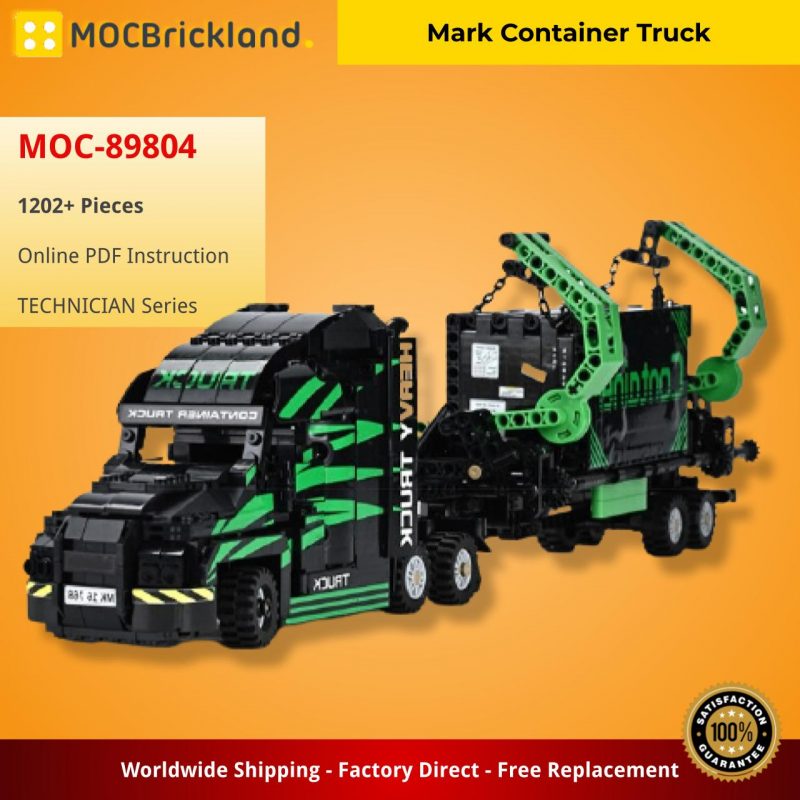 TECHNICIAN MOC 89804 Mark Container Truck MOCBRICKLAND 2 800x800 1
