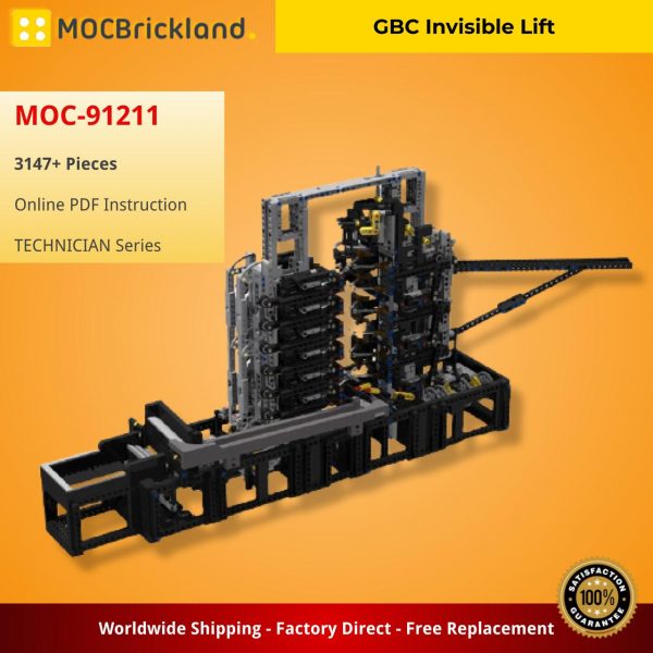 TECHNICIAN MOC 91211 GBC Invisible Lift by 9vsystem MOCBRICKLAND 2