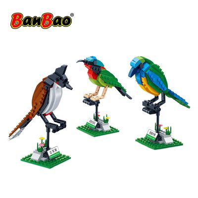 creator banbao 5123 three birds set animal cognition 4451