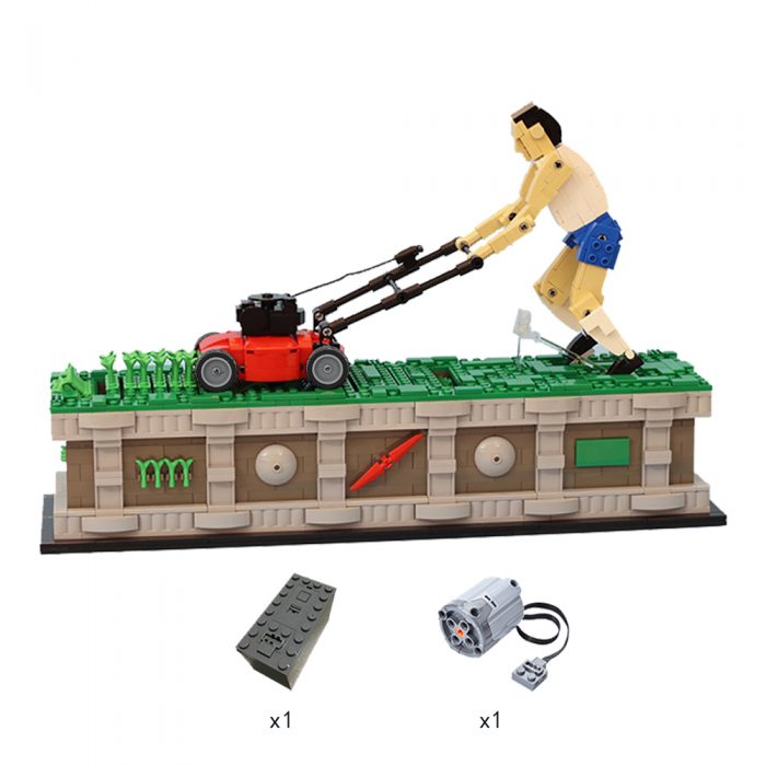 CREATOR MOC-10820 Lawn Mower Man MOCBRICKLAND
