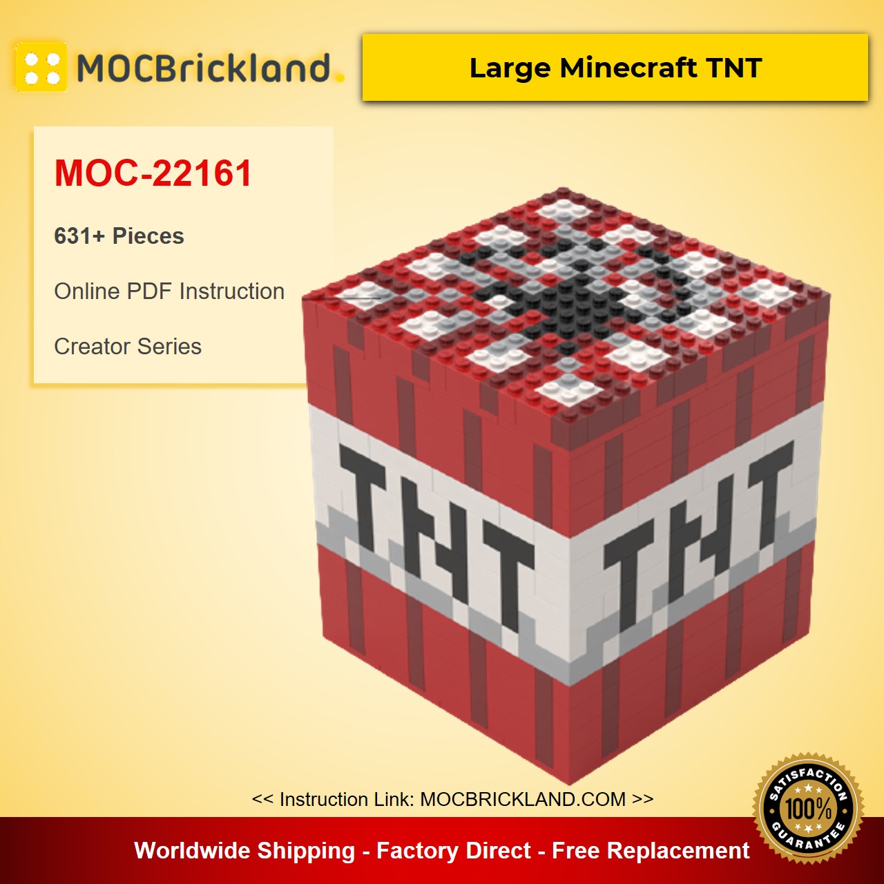 creator moc 22161 large minecraft tnt by klosspalatset mocbrickland 7164