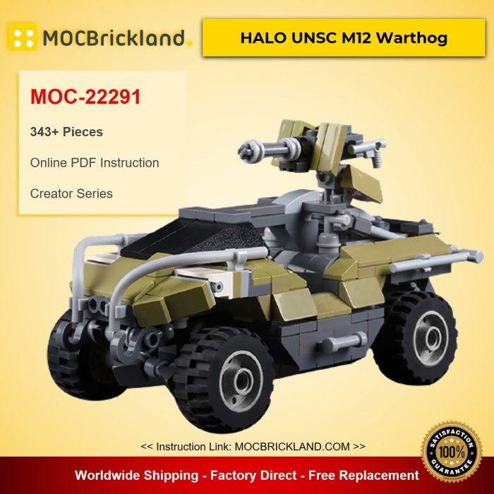 Creator MOC-22291 HALO UNSC M12 Warthog by Raziel_Regulus MOCBRICKLAND