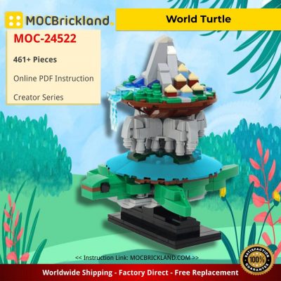 creator moc 24522 world turtle by jkbrickworks mocbrickland 3244