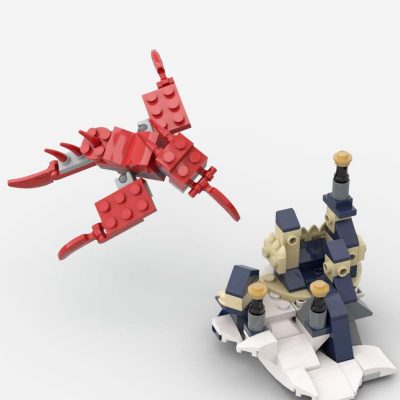 creator moc 31088 micro castle and dragon mocbrickland 8343