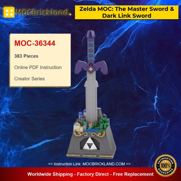 creator moc 36344 zelda moc the master sword amp dark link sword by skywardbrick mocbrickland 5072