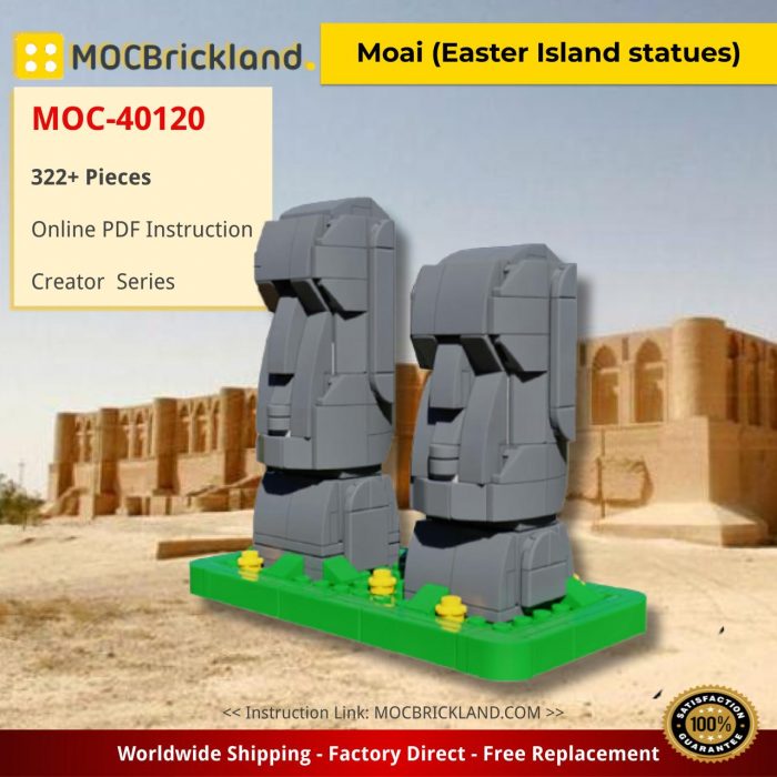 Creator MOC-40120 Moai (Easter Island statues) by veyniac MOCBRICKLAND