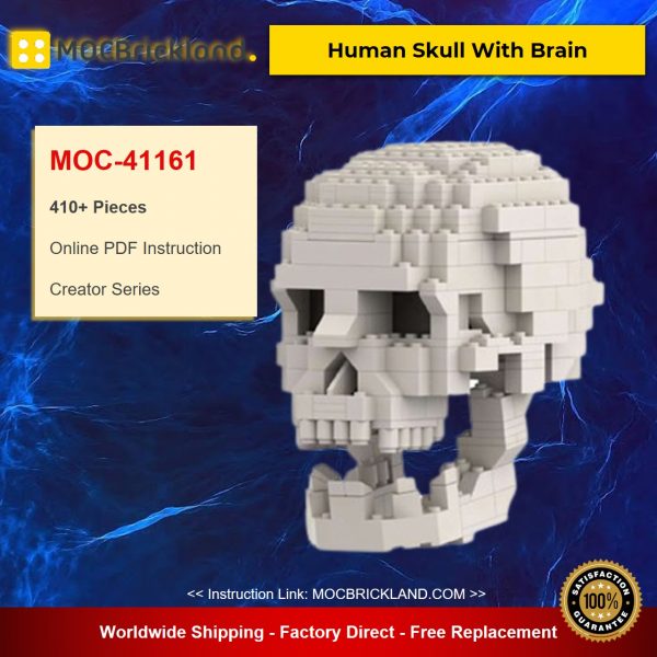 creator moc 41161 human skull with brain by mykidisanalien mocbrickland 6296