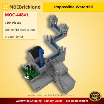 creator moc 44841 impossible waterfall by alvitvel mocbrickland 6100