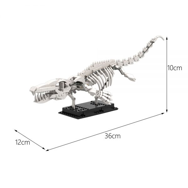 creator moc 47070 mosasaur skeleton dinosaur fossils by laurensposthuma mocbrickland 2814