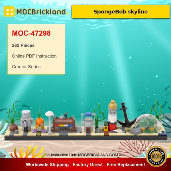creator moc 47298 spongebob skyline by benbuildslego mocbrickland 2833