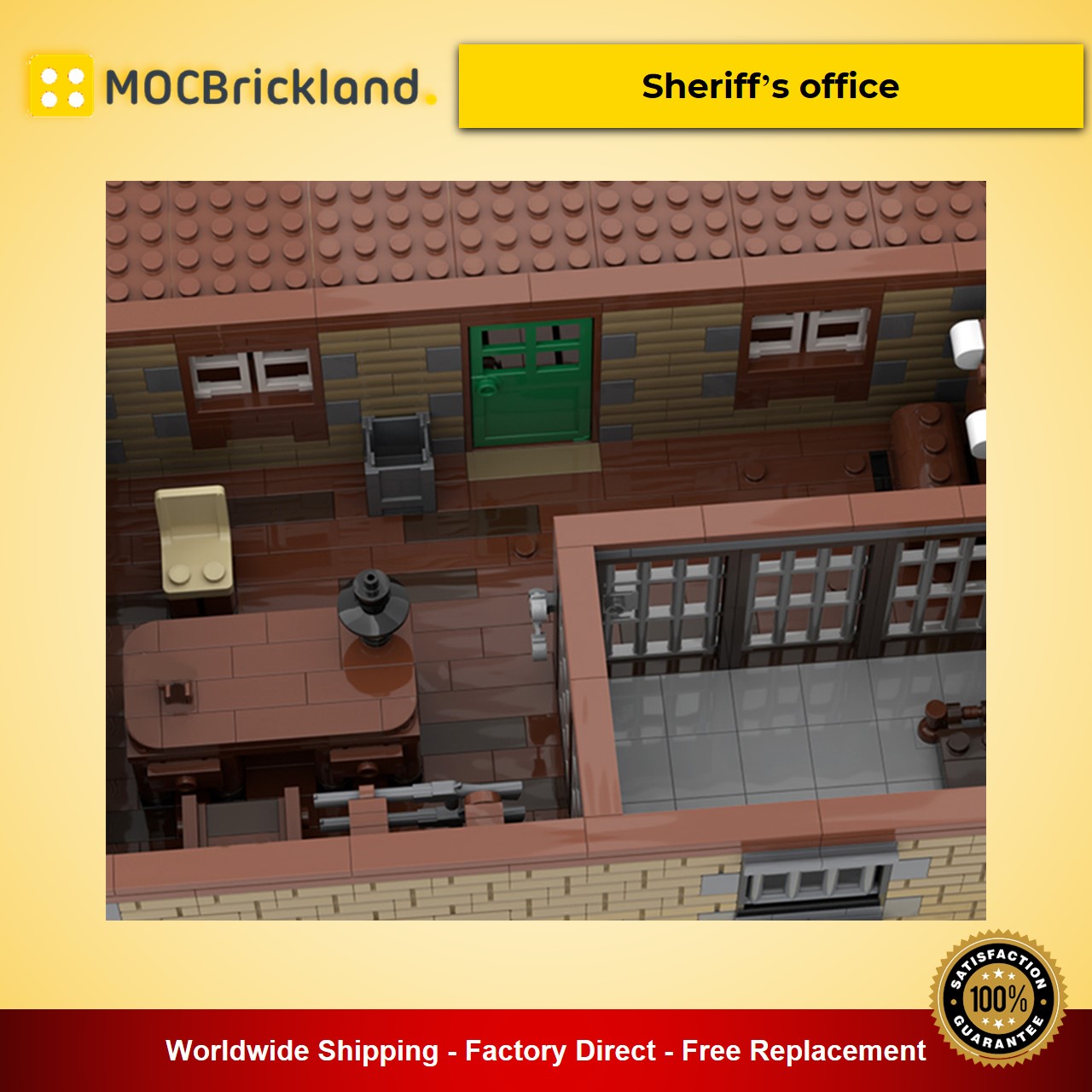 creator moc 51547 sheriffs office by huebre mocbrickland 7911