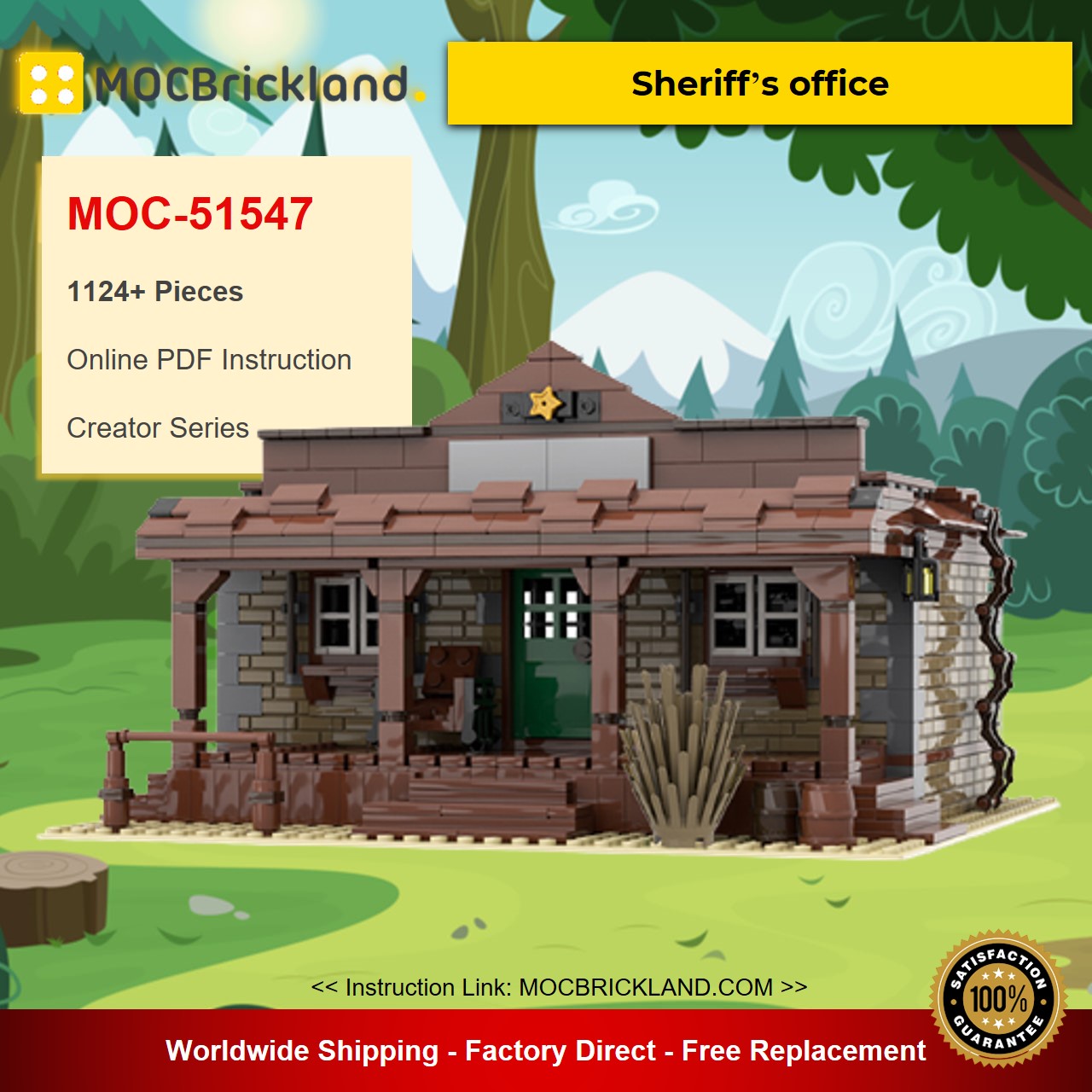 creator moc 51547 sheriffs office by huebre mocbrickland 8748