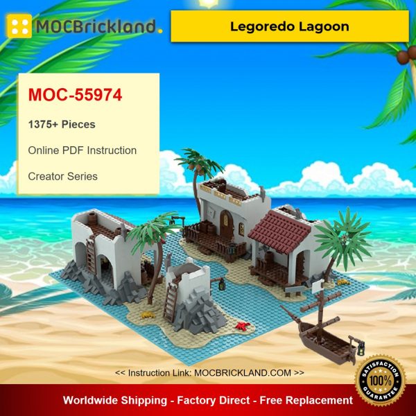 creator moc 55974 legoredo lagoon by thisonebrick mocbrickland 7669