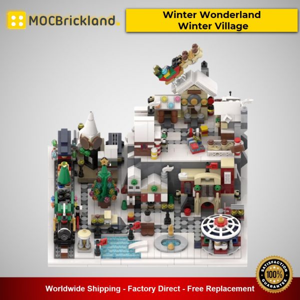 creator moc 56563 winter wonderland winter village by momatteo79 mocbrickland 7394