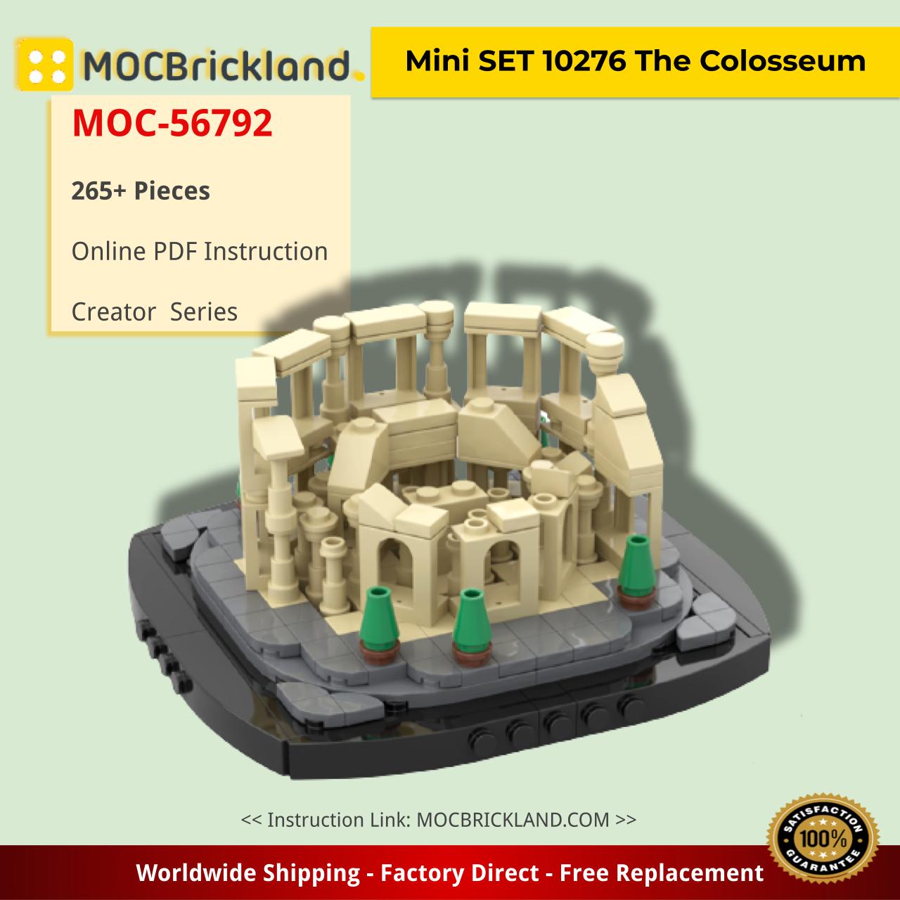 creator moc 56792 mini set 10276 the colosseum by gabizon mocbrickland 8953
