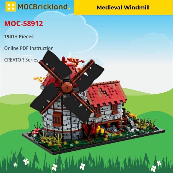 creator moc 58912 medieval windmill by peeterskevin mocbrickland 3816
