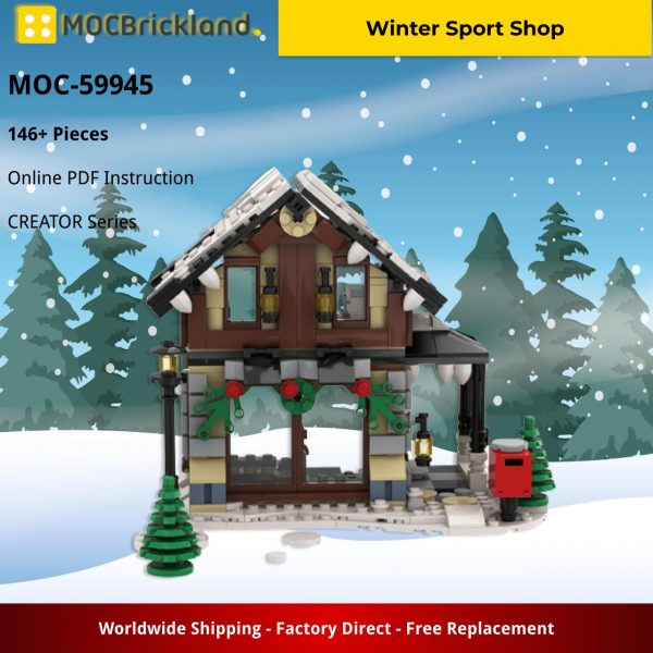 creator moc 59945 winter sport shop by carlierti mocbrickland 1771
