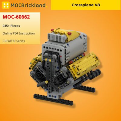 creator moc 60662 crossplane v8 by bricktec designs mocbrickland 2345