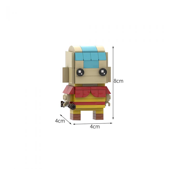 Creator MOC-63110 Aang (Avatar: The Last Airbender) Brickheadz Bundle by DrBrickheadz MOCBRICKLAND