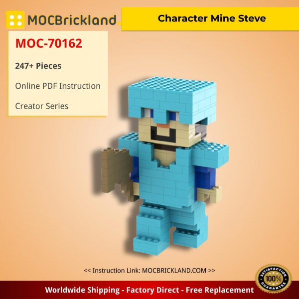 creator moc 70162 character mine steve by brickand mocbrickland 8387
