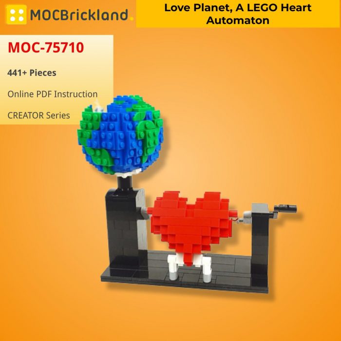 CREATOR MOC-75710 Love Planet, a Heart Automaton by Planet GBC MOCBRICKLAND