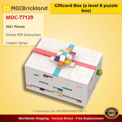 creator moc 77129 giftcard box a level 8 puzzle box by cheat3 puzzles mocbrickland 1528