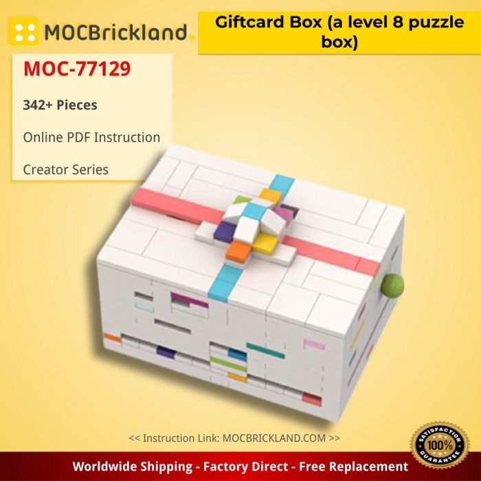 Creator MOC-77129 Giftcard Box (a level 8 puzzle box) by cheat3 puzzles MOCBRICKLAND