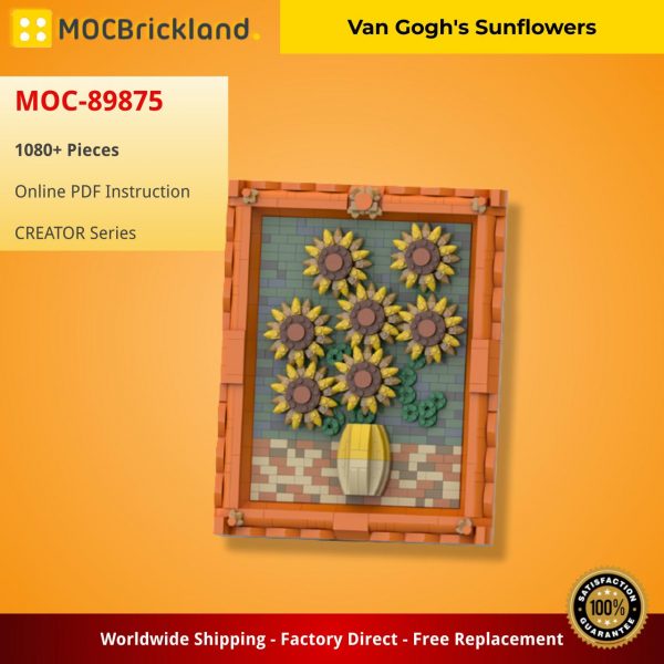 creator moc 89875 van goghs sunflowers mocbrickland 7549