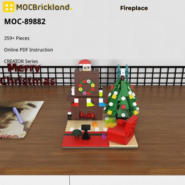 creator moc 89882 fireplace mocbrickland 4013
