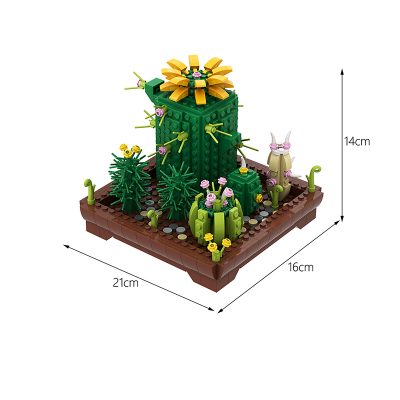 creator moc 89890 potted cactus mocbrickland 7274