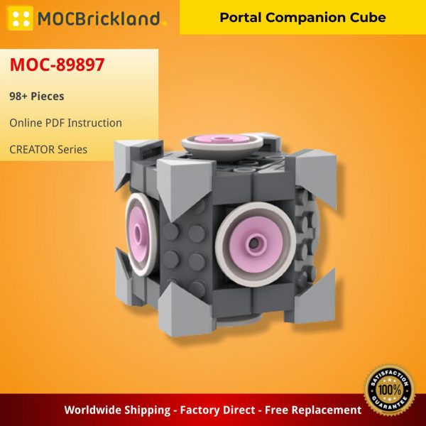 creator moc 89897 portal companion cube by mahj mocbrickland 3389