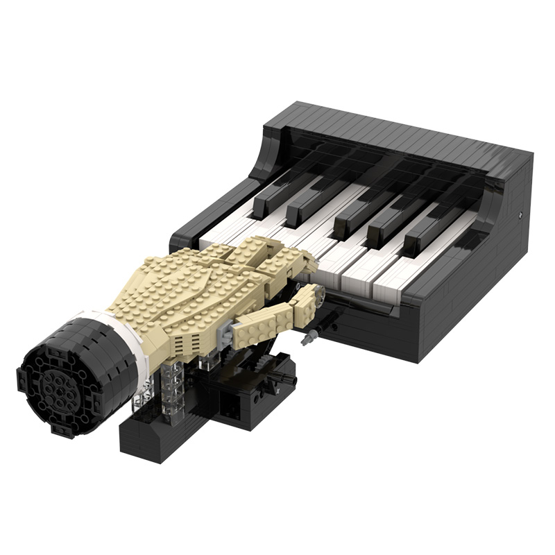 creator moc 90035 piano player mocbrickland 4169