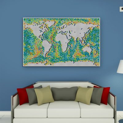 creator moc 90172 world map pixel art mocbrickland 4758