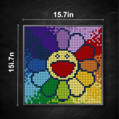 creator moc 90173 sun flower pixel art mocbrickland 2799