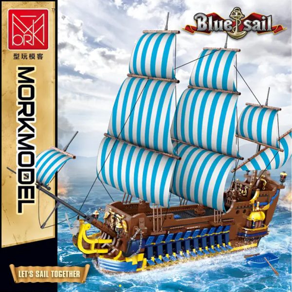 creator mork 031011 blue sail pirate ship 8336