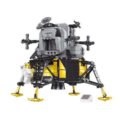 ideas 60003 nasa apollo 11 lunar lander compatible moc 10266 3855