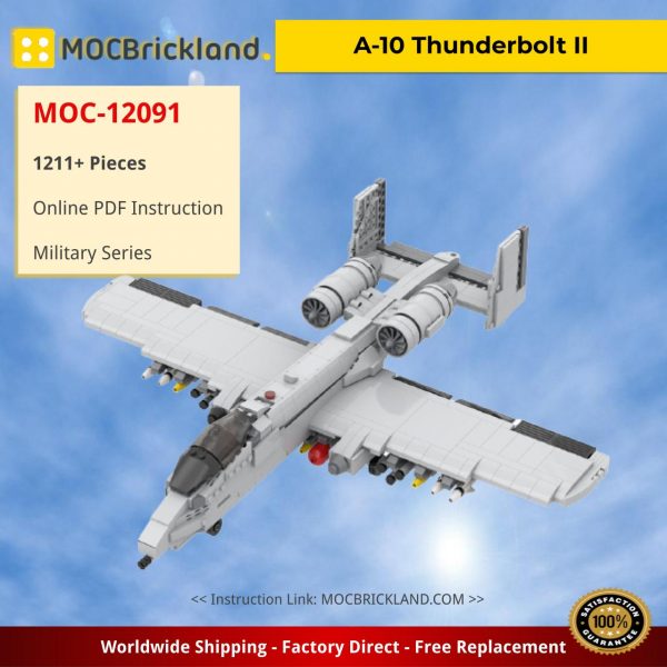 military moc 12091 a 10 thunderbolt ii by darthdesigner mocbrickland 2621