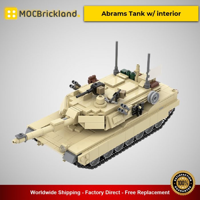 Military MOC-36237 M1A2 Abrams Tank w/ interior by TOPACES MOCBRICKLAND