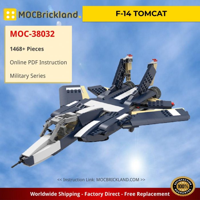Military MOC-38032 F-14 TOMCAT by ale0794 MOCBRICKLAND