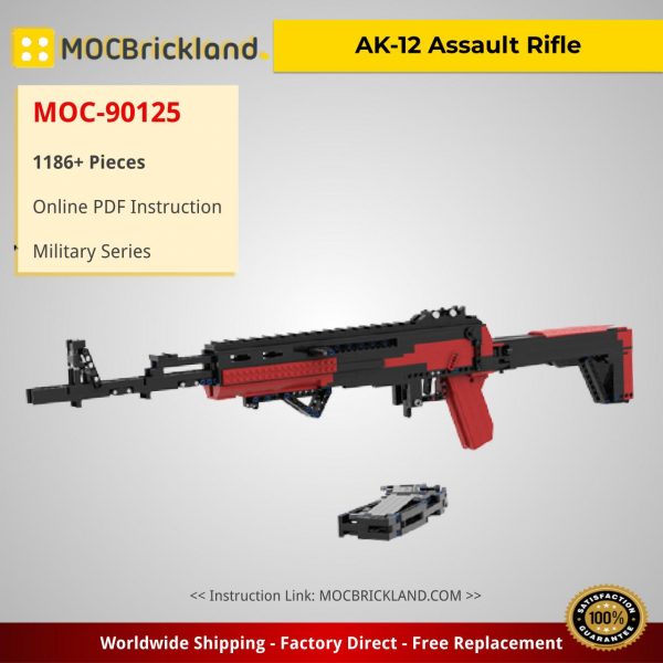 military moc 90125 ak 12 assault rifle mocbrickland 6672