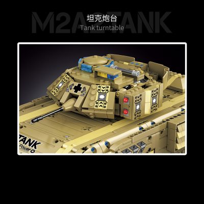 military moyu my86001 m2a2 tank with rc 1763 pieces 4888