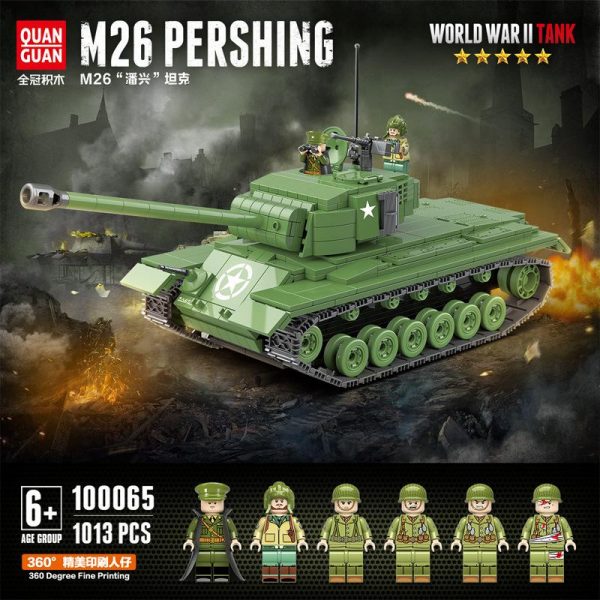 military quanguan 100065 usa m26 pershing tank 3150