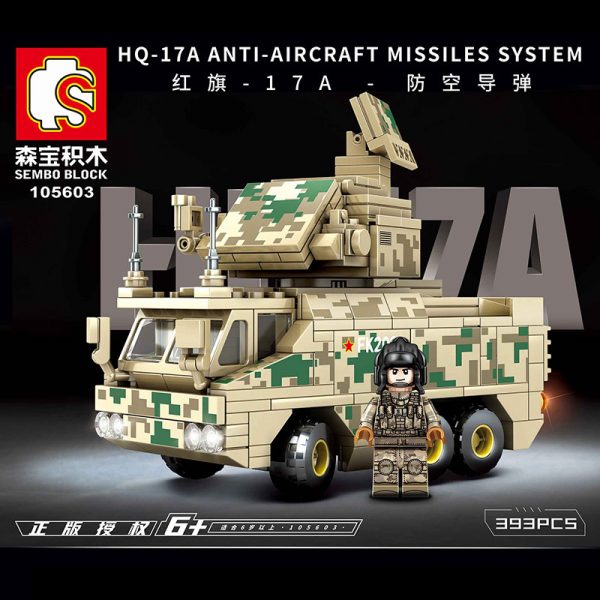 military sembo 105603 hq 17a anti aircraft missiles system 4027