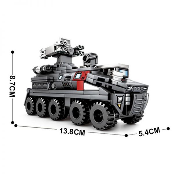 military sembo 107003 the wandering earth cn171 personnel carrier trumpet 4825