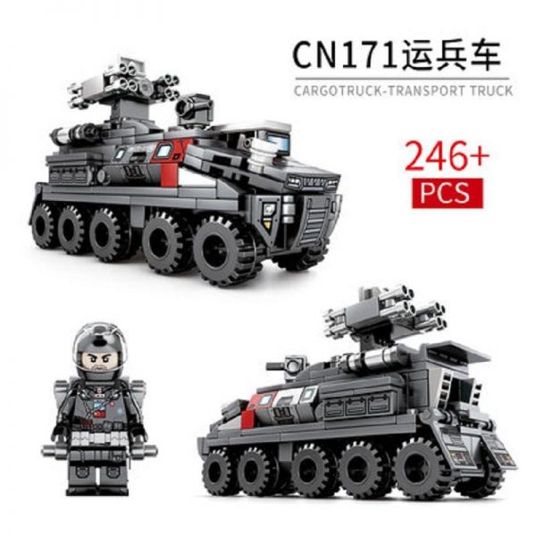 military sembo 107003 the wandering earth cn171 personnel carrier trumpet 6106