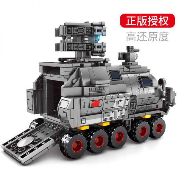 military sembo 107027 wandering earth es series cn171 personnel carrier military truck 4156