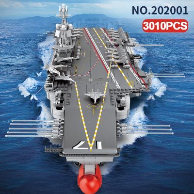 military sembo 202001 pla navy shandong 1350 military aircraft battleship 8190