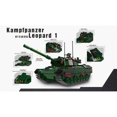 military xingbao xb 06049 german leopard 1 main battle tank 1615